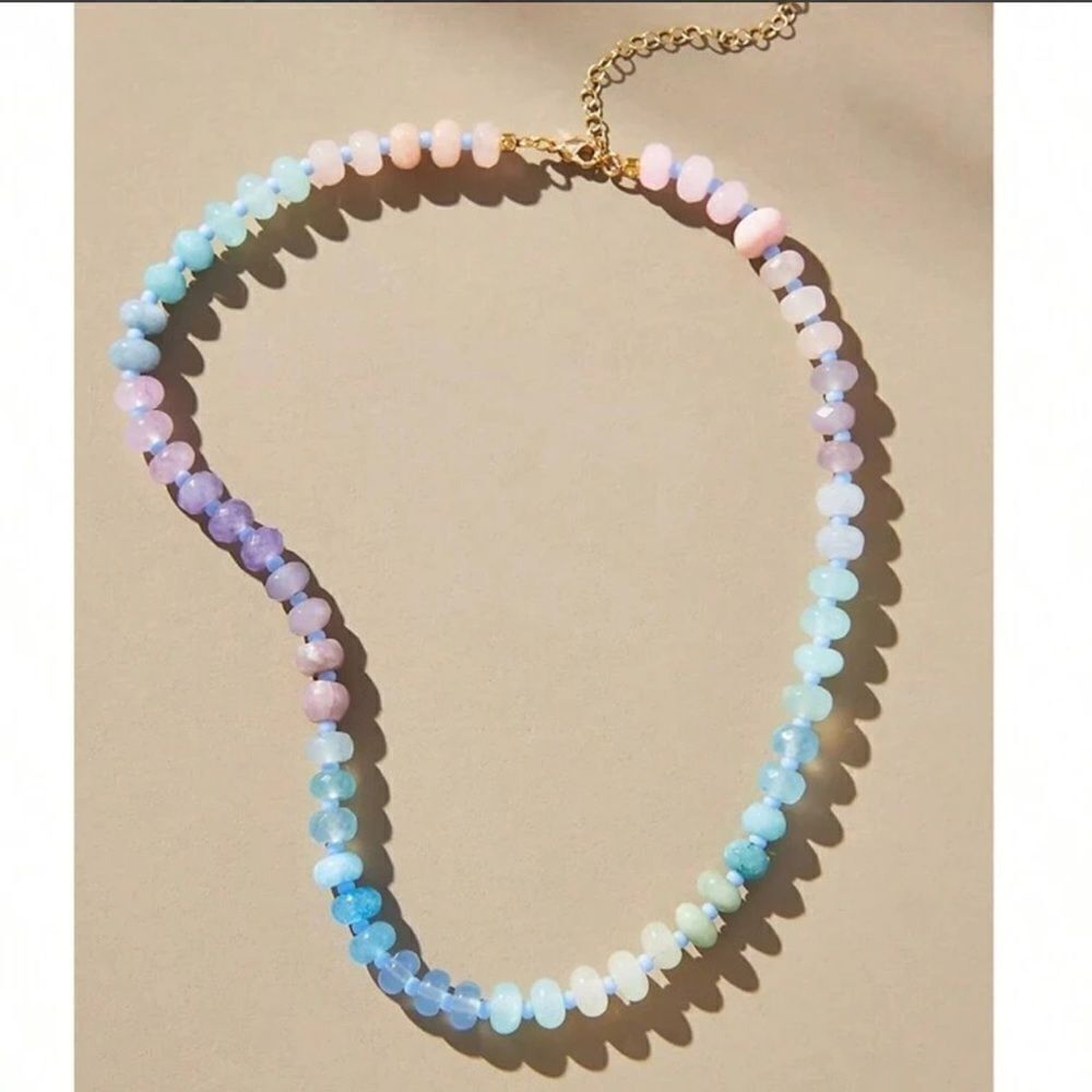 bohemian beaded necklace A405 - Picture 1 of 3